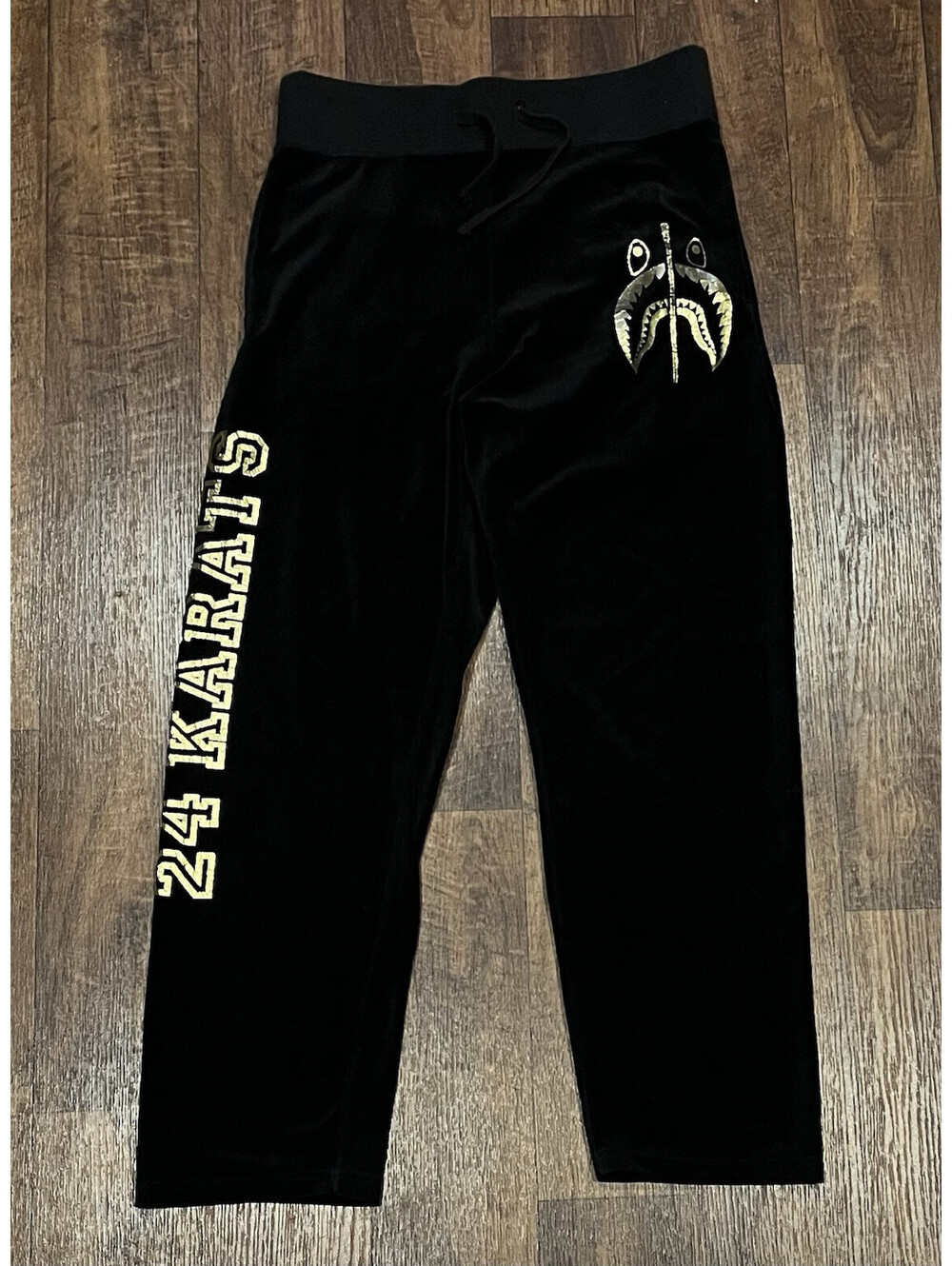 A Bathing Ape Bape Shark Sweatpants Small 30 Black